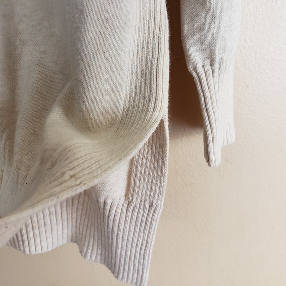 Jeanne Pierre Oversized Sweater Sz M Cream F10 - Picture 3 of 7